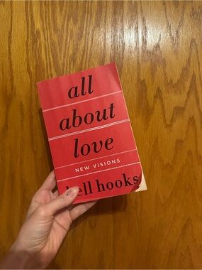 All About Love by bell hooks - Red Paperback